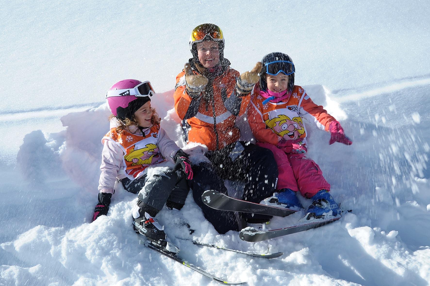 Passo San Pellegrino-Falcade - Kids Ski Lessons (3-6 y.) for First Timers