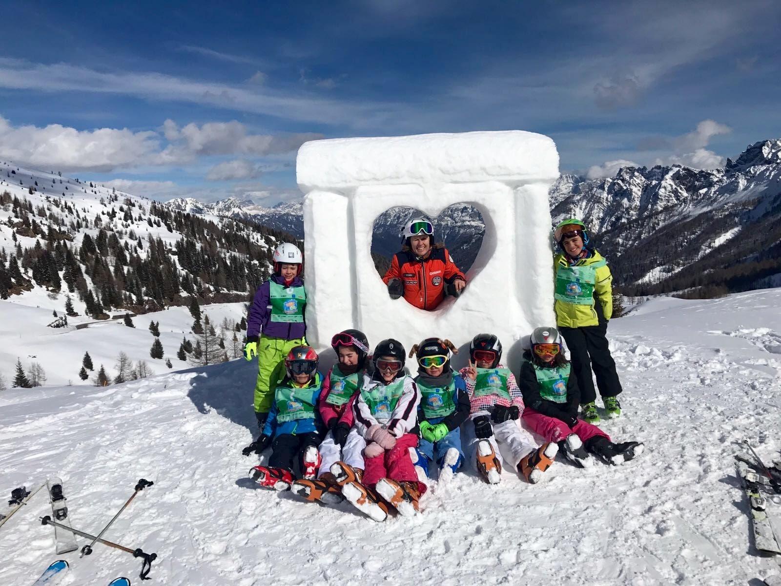 Passo San Pellegrino-Falcade - Ski Lessons for Kids (4-12 y.) - Full Day