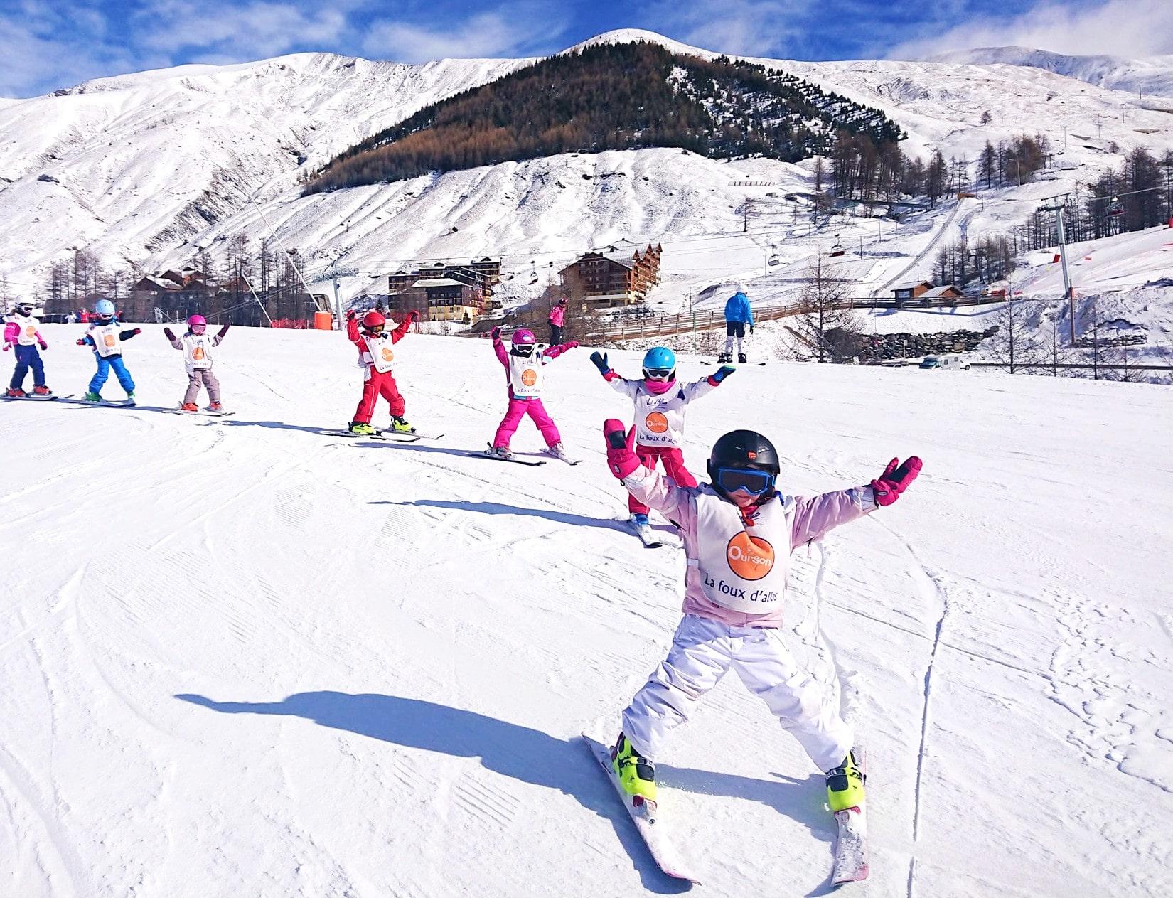 Val d'Allos - La Foux - Kids Ski Lessons (3-12 y.) for First Timers - February