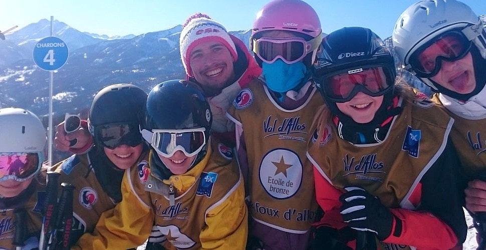 Val d'Allos - La Foux - Kids Ski Lessons (4-12 y.) for Experienced Skiers - February