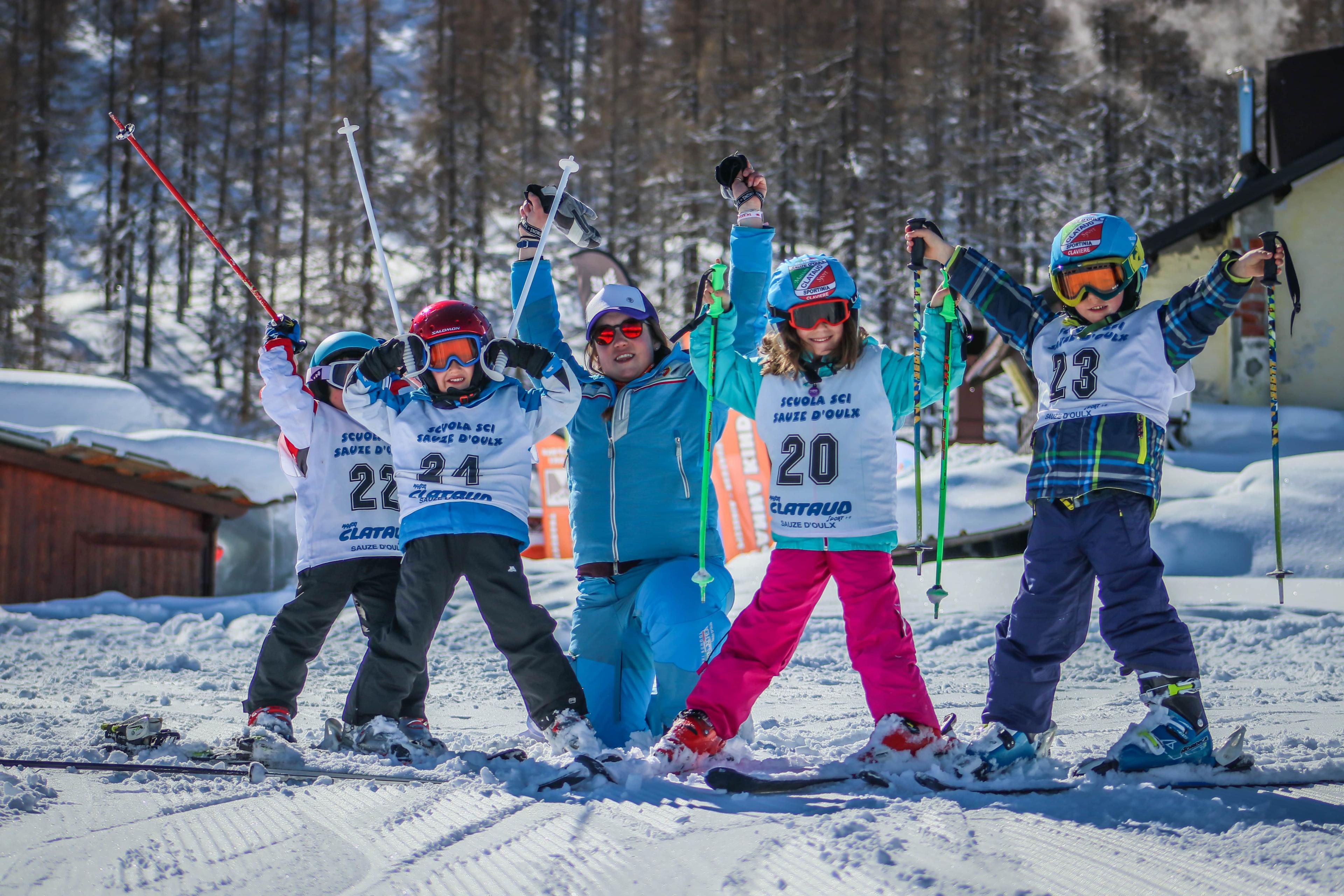 Sauze d'Oulx - Kids Ski Lesson (5-10 y.) for Advanced Skiers