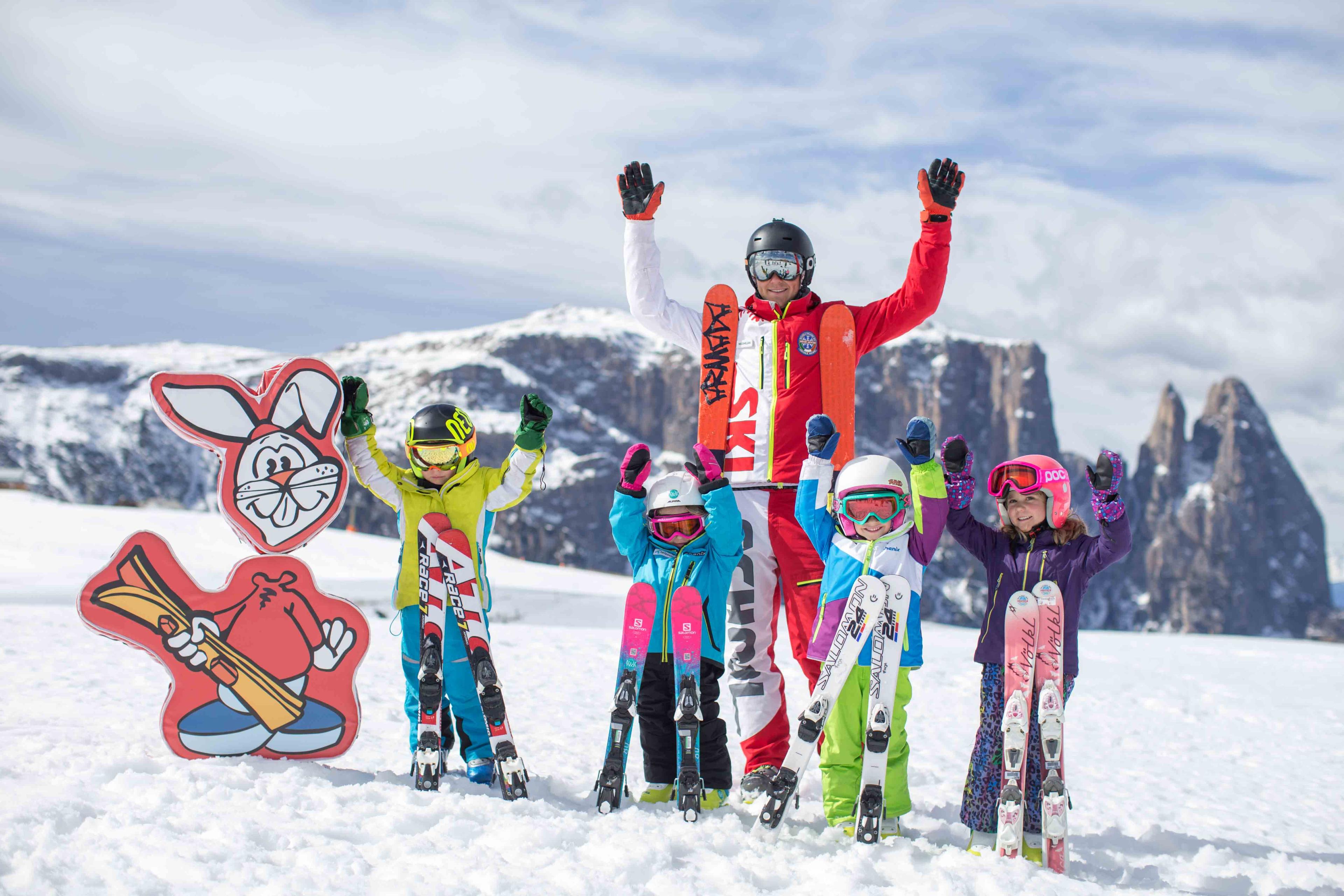 Alpe di Siusi - Kids Ski Lesson (3-6 y.) for First Timers