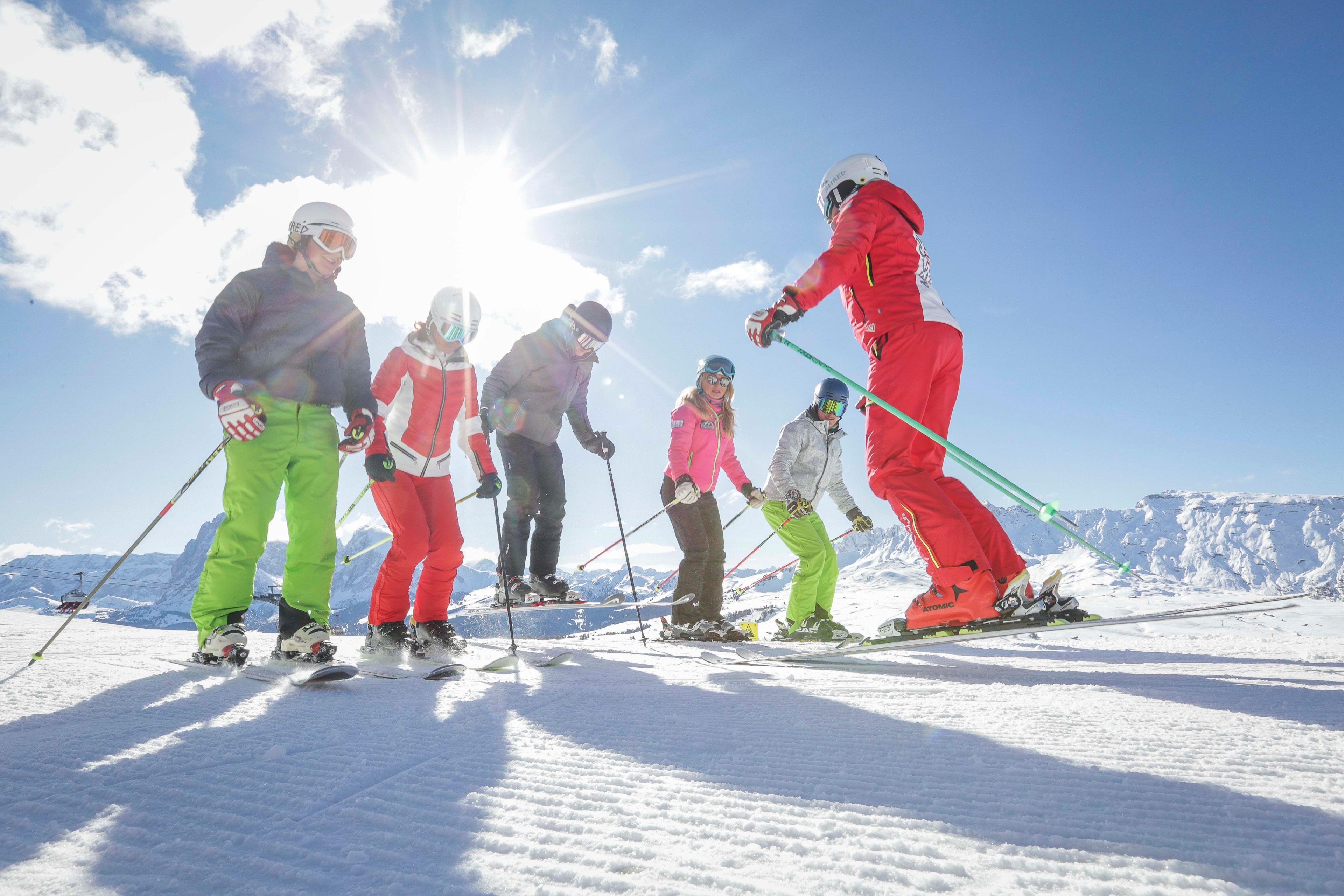 Alpe di Siusi - Adult Ski Lessons for Beginners