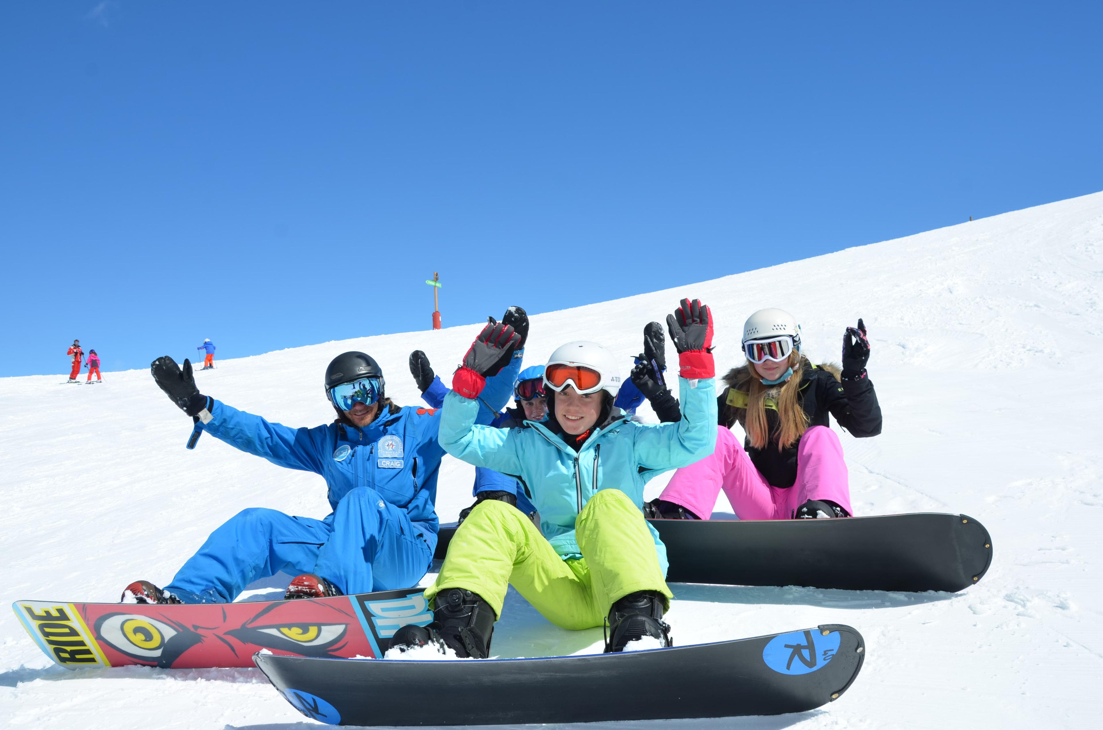 Les Deux Alpes - Snowboarding Lessons (from 10 y.) for First Timers