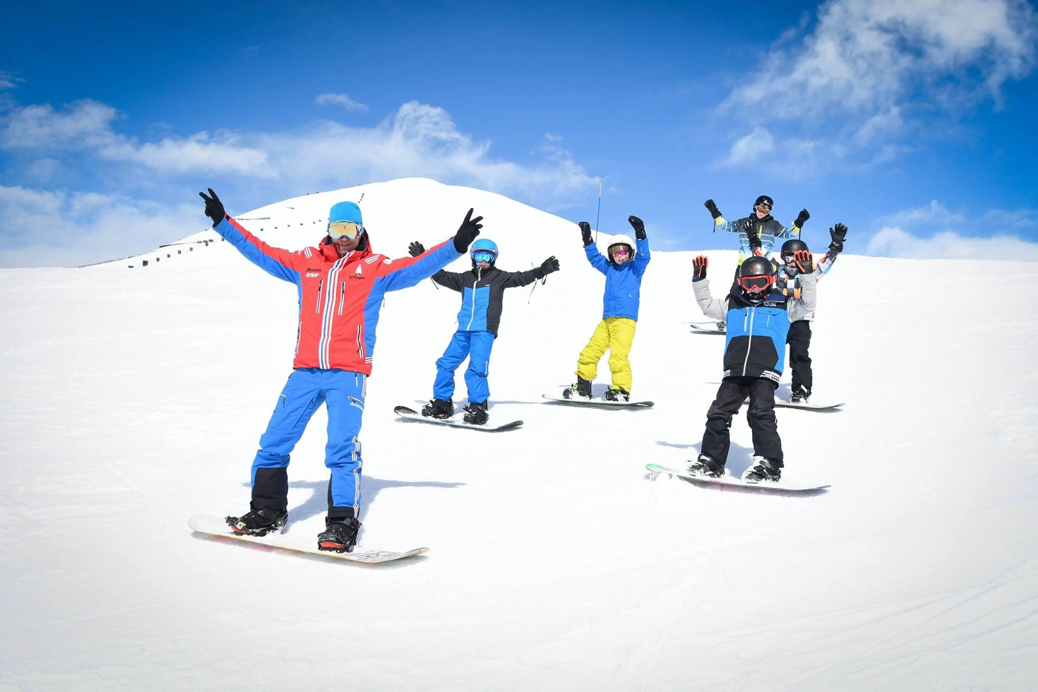La Plagne - Snowboarding Lessons (from 7 y.) - Low Season
